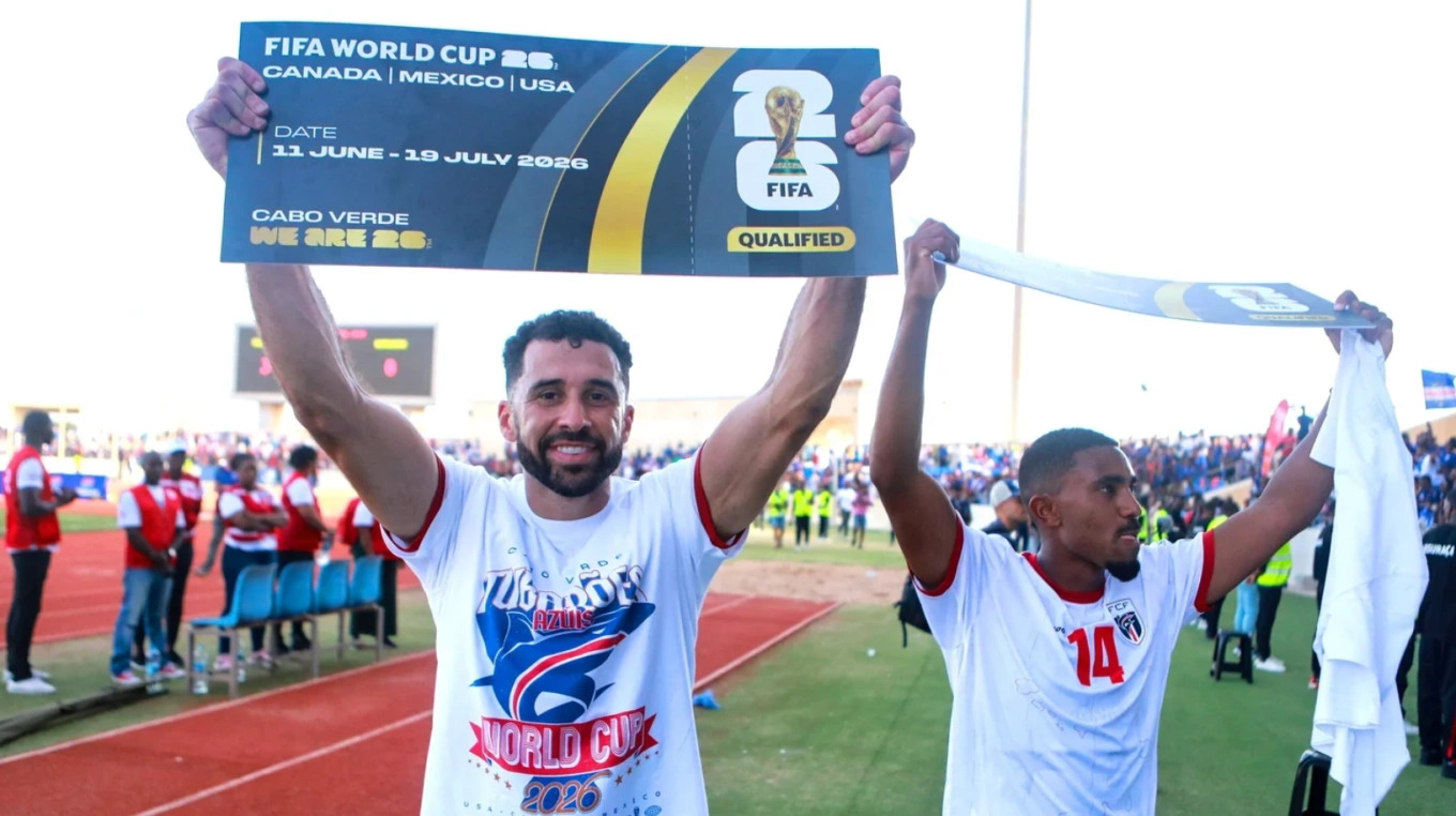 Đội tuyển Cape Verde ăn mừng tấm vé lịch sử tham dự VCK World Cup 2026