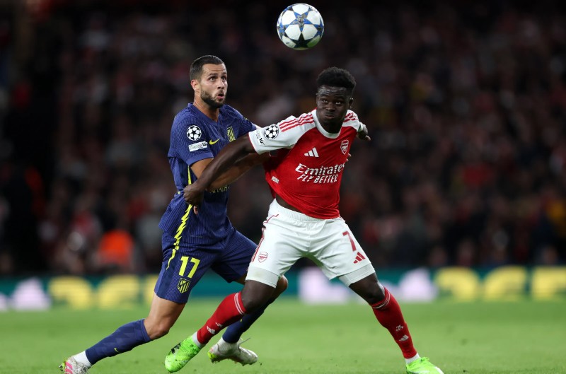 Atletico Madrid có thể nhận bất lợi trước Arsenal
