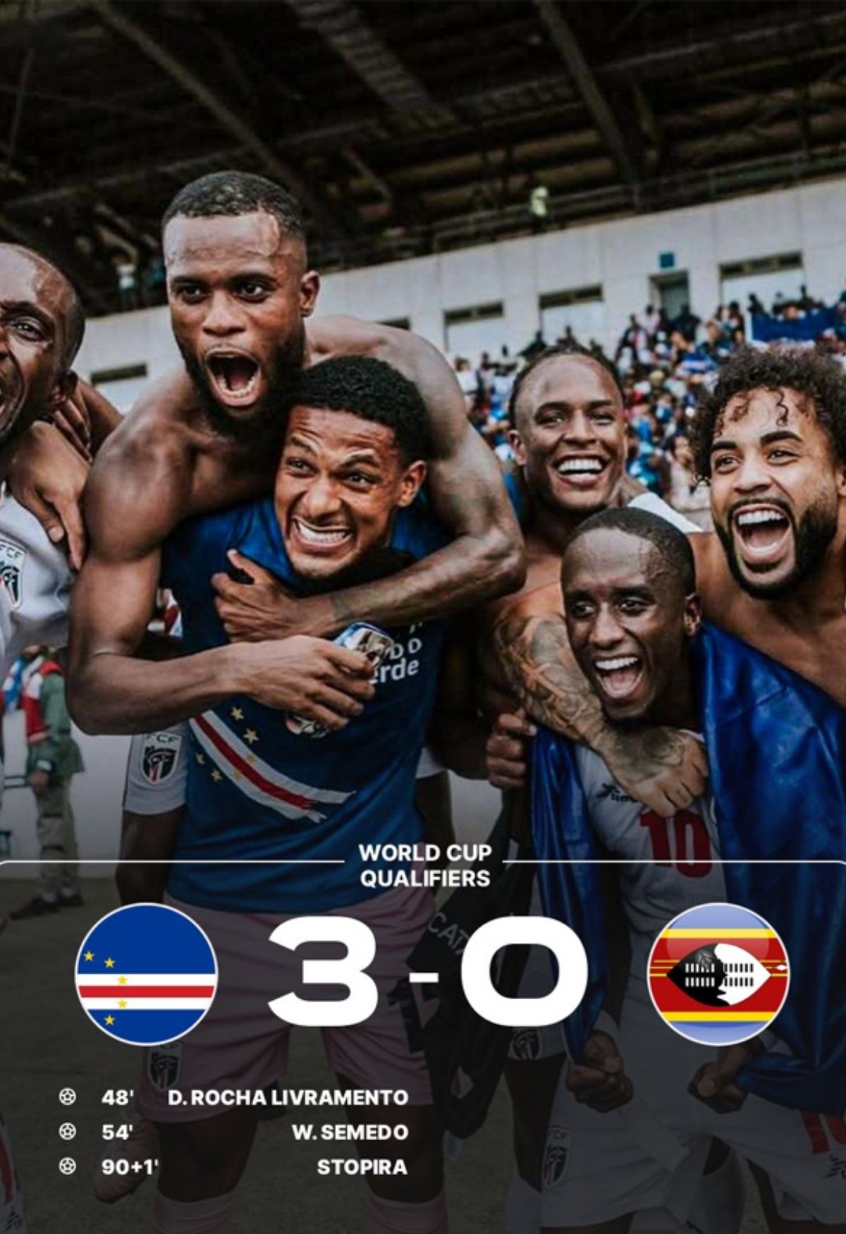 Cape Verde thắng Eswatini 3–0 – Vòng loại World Cup